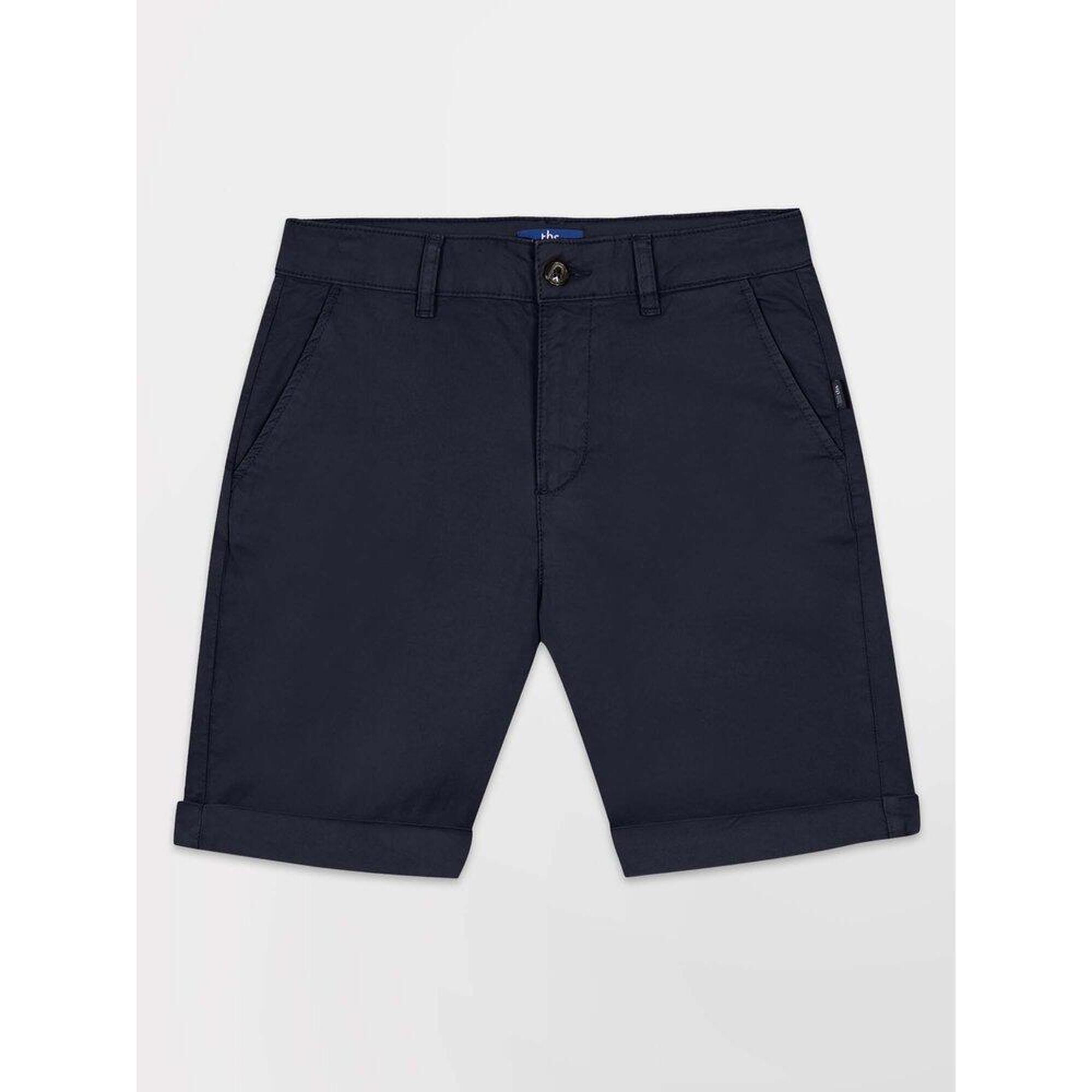 Tbs - Bermuda Femme Santaber Ceinture Droite Avec Passants Bleu Marine - Short De Protection - Bleu - 38 S - Decathlon