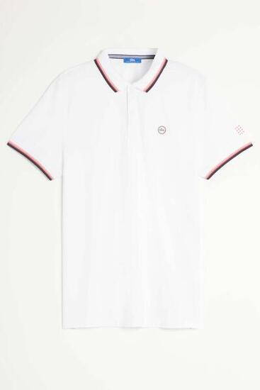 Polo homme YVANEPOL manches courtes blanc