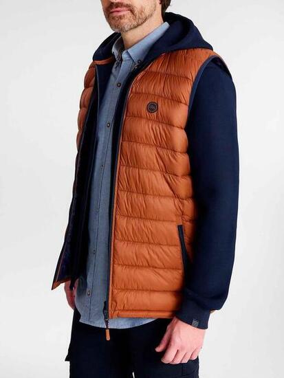 Piumino Smanicato Uomo Marrone TBS Fabian