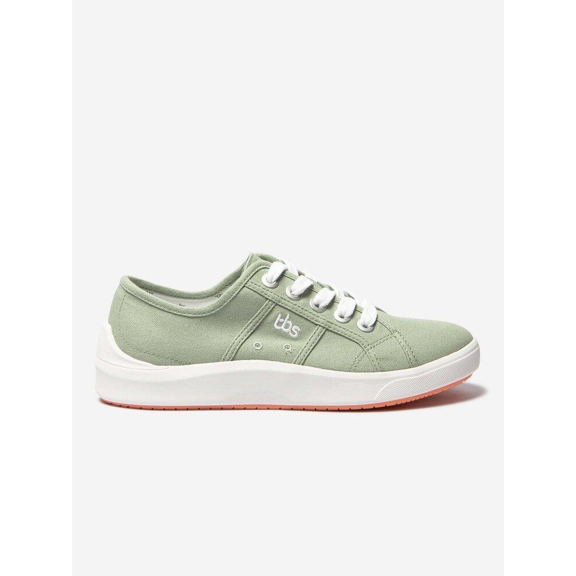 Tbs - 1973 Tennis Toile Femme Opiwave Argile, Talon 35 Mm, Lacets - Baskets - Marron - 36 - Decathlon