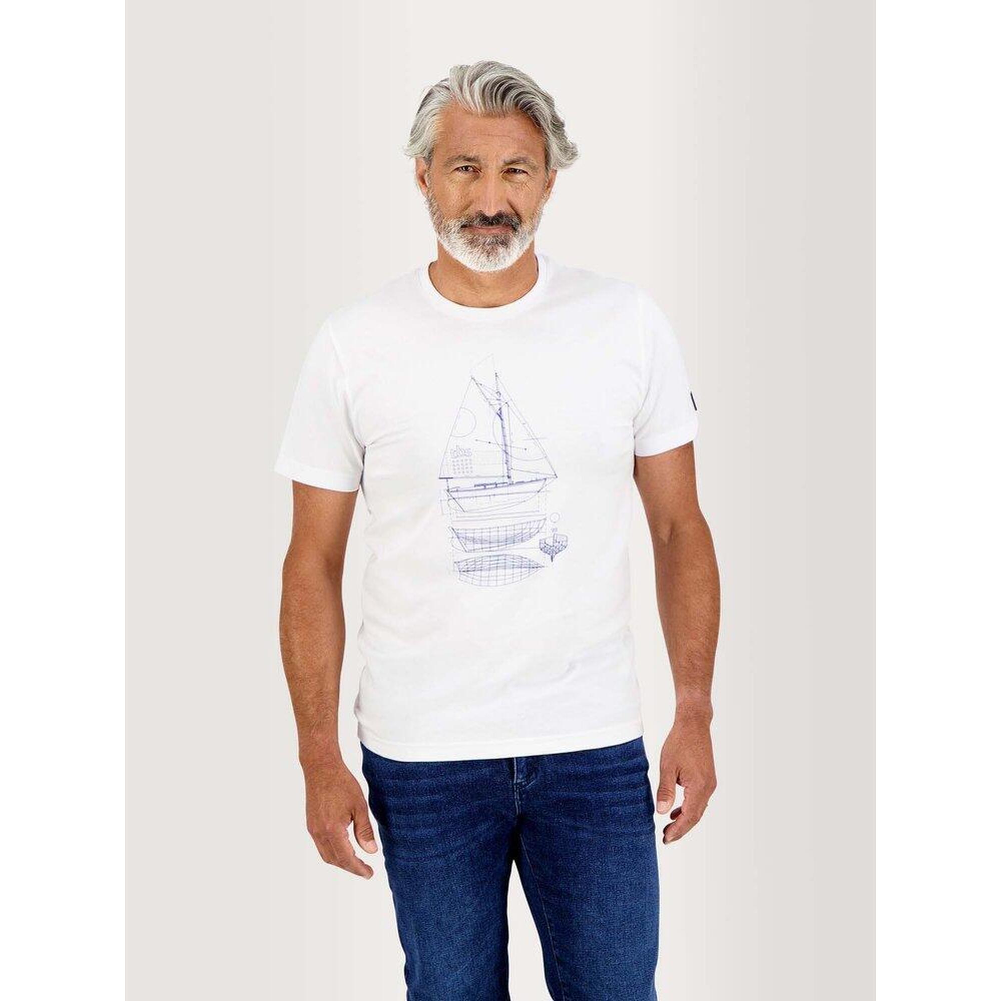 T-shirt manches courtes Homme - DANTETEE Blanc