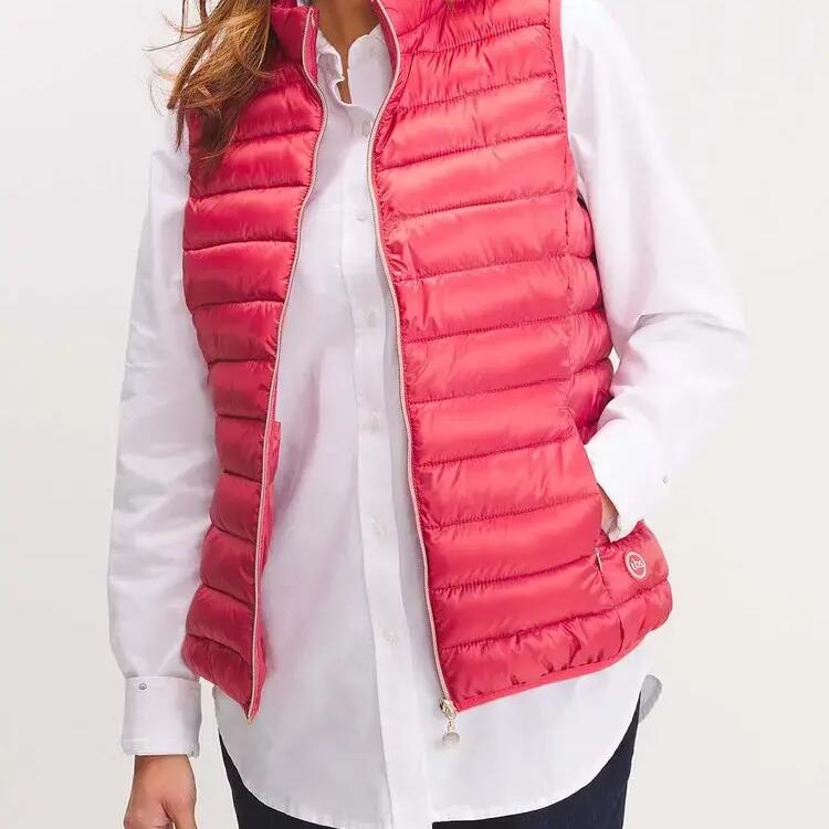 Women's Red Sleeveless Puffer Gilet TBS Naelisan