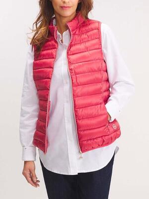 Piumino smanicato rosso da donna TBS Naelisan