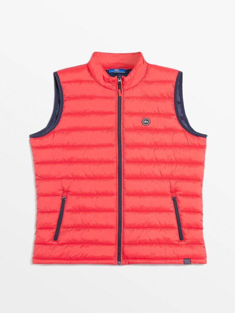 Plumífero sin Mangas Rojo para Hombre TBS Fabian 2/4