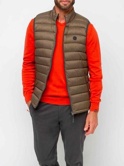 Piumino Smanicato Uomo Marrone TBS Fabian