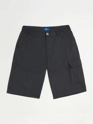 Bermuda homme FUPPABER ceinture semi-élastiquée, Carbone