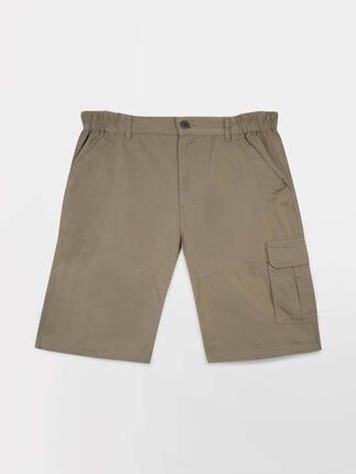 Bermuda homme FUPPABER ceinture semi-élastiquée, Carbone