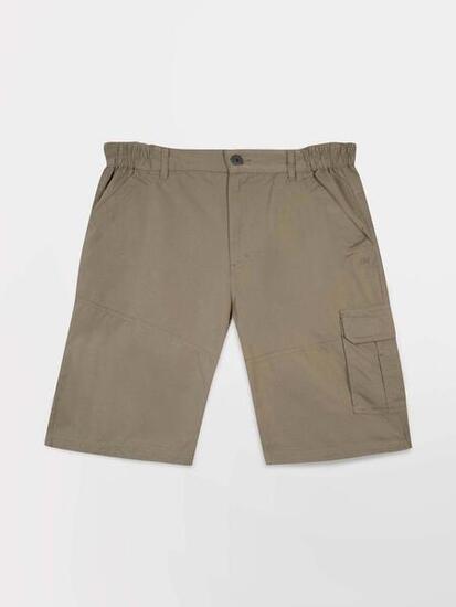 Bermuda homme FUPPABER Sauge, ceinture semi-élastiquée à passants