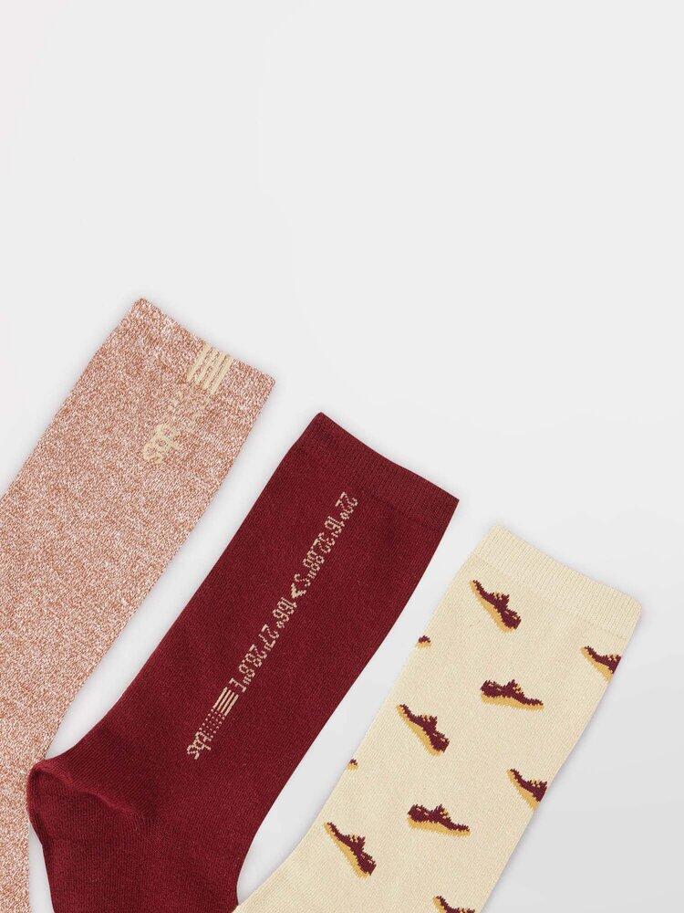 Set de chaussettes Homme - TRIOFANT145B6 Rose/rouge 2/3