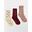 Chaussettes Homme - TRIOFANT145B6 Bourgogne + Osier + Cannelle