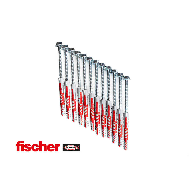 Schrauben 10 x 80 inkl. Fischer-Dübel (Set mit 12 Stück) (KM12)