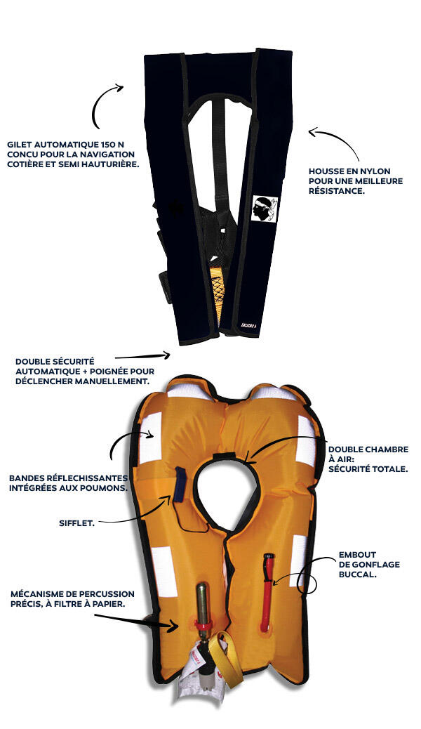 Gilet automatique de sauvetage France 170n Corse 2/3