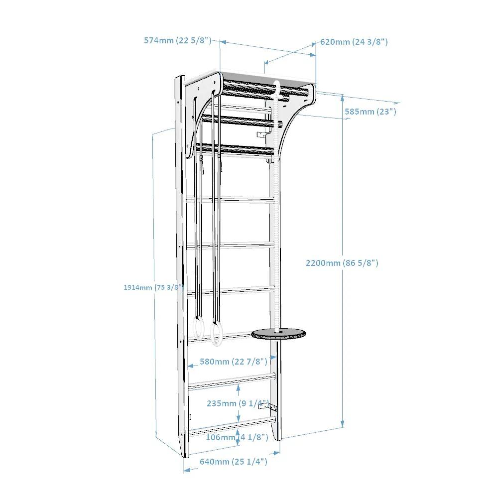 Wandrek BenchK 112 + A204 met een bureau overlay 7/8