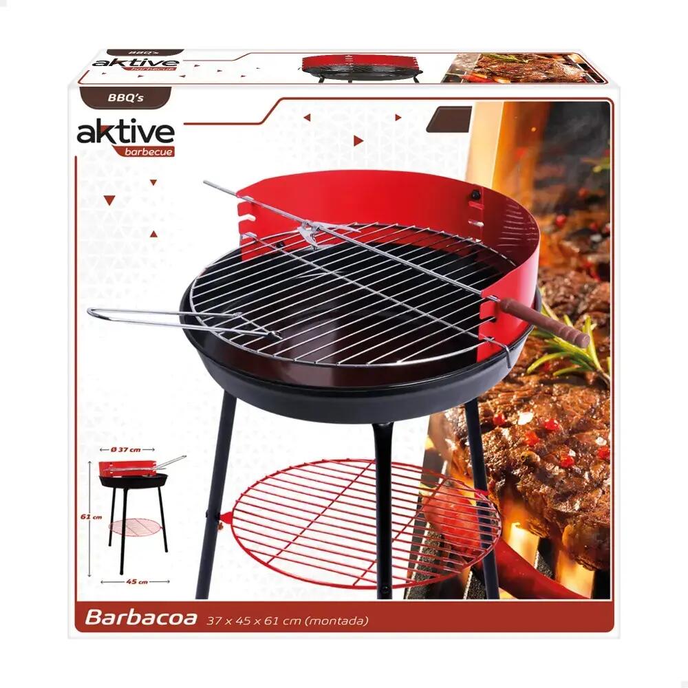 Barbacoa de carbón Ø37 cm Aktive Sport Camping 4/4