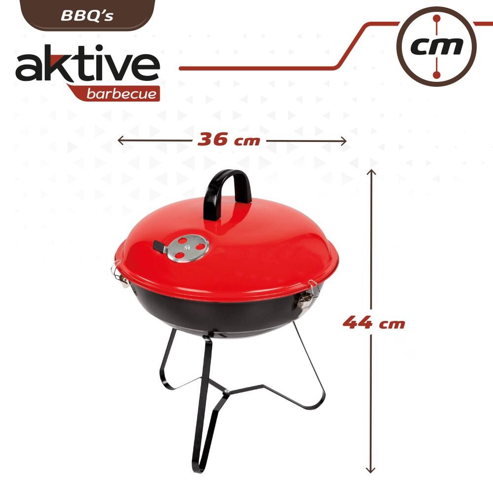 Barbecue au charbon avec couvercle Aktive 6/7
