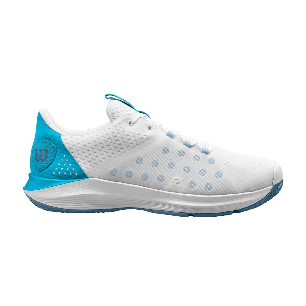 WILSON Wilson Hurakn Men's Padel Tennis Sports Shoe Trainer - White/Blue