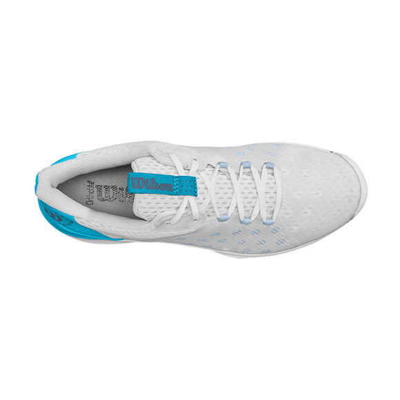 Wilson Hurakn Men's Padel Tennis Sports Shoe Trainer - White/Blue 3/3