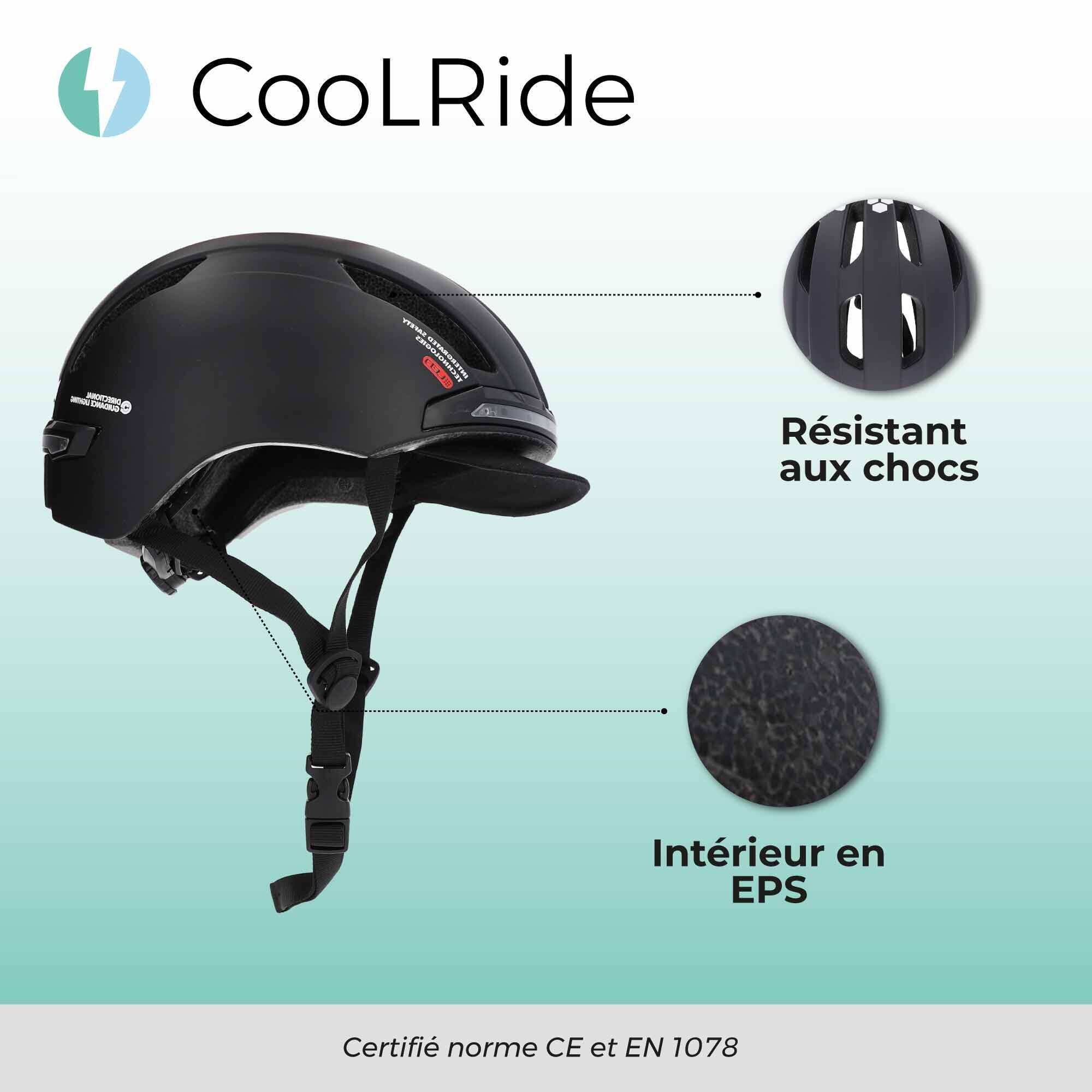 Casco urbano con indicatore integrato T 52/58 cm CoolRide