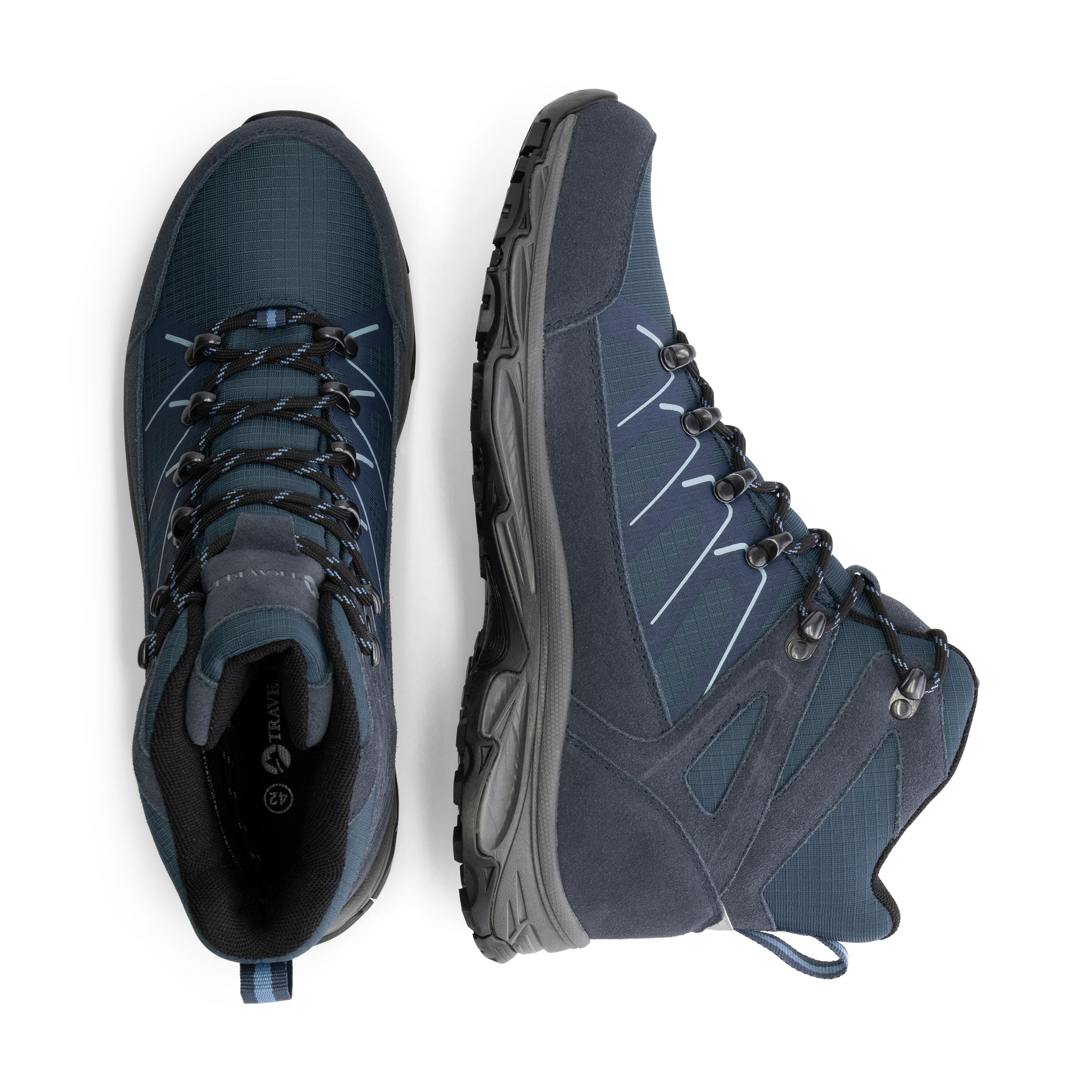 Gudhjem Uomo - Scarpe da trekking medie - Impermeabile - Blu 4/7