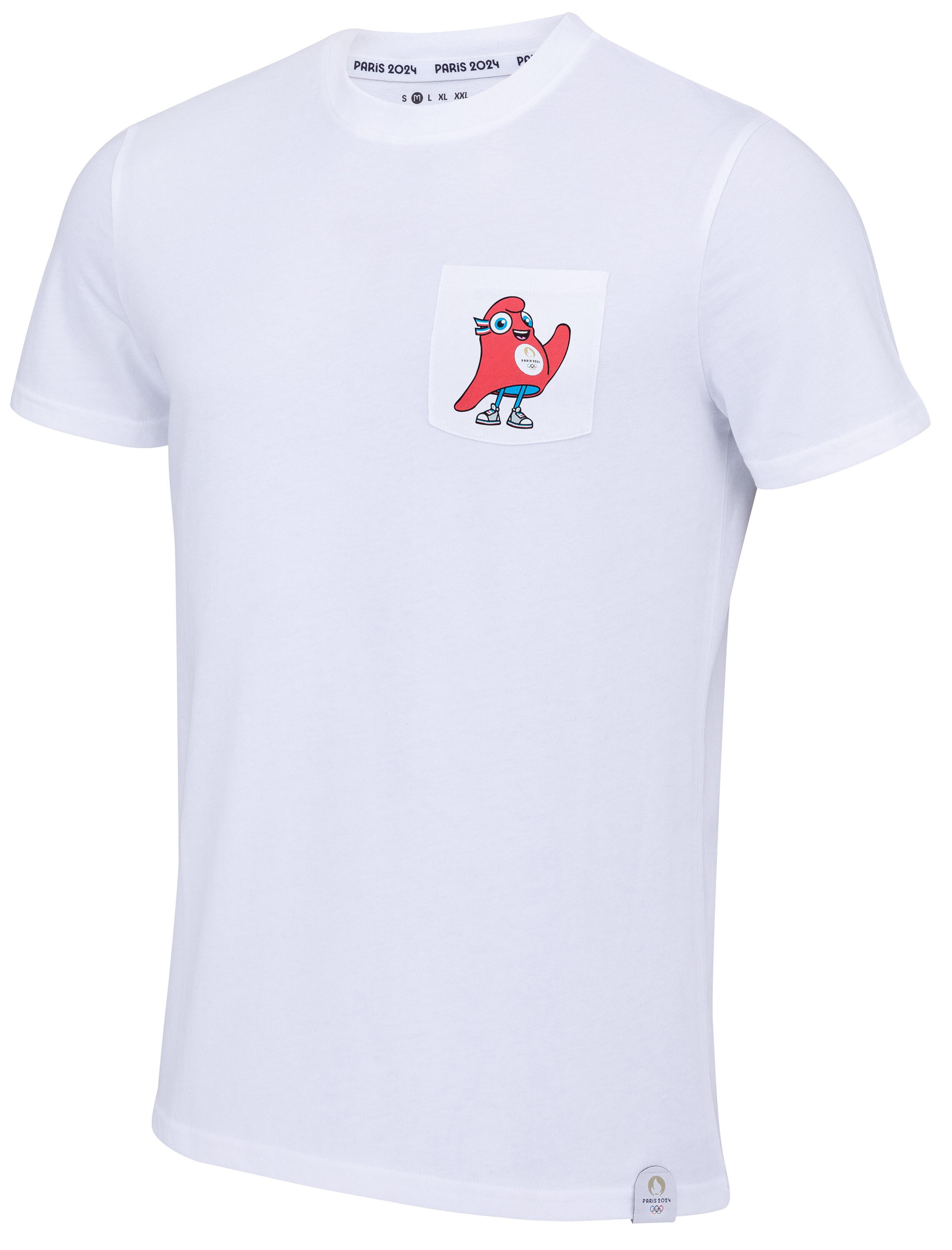 T-shirt Mascotte JO PARIS 2024 Jeux Olympiques et Paralympiques