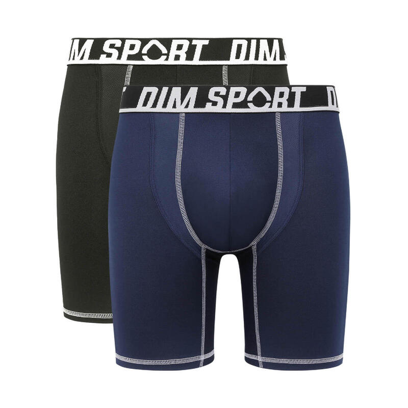 Lot de 2 Boxers Long Homme Dim Sport