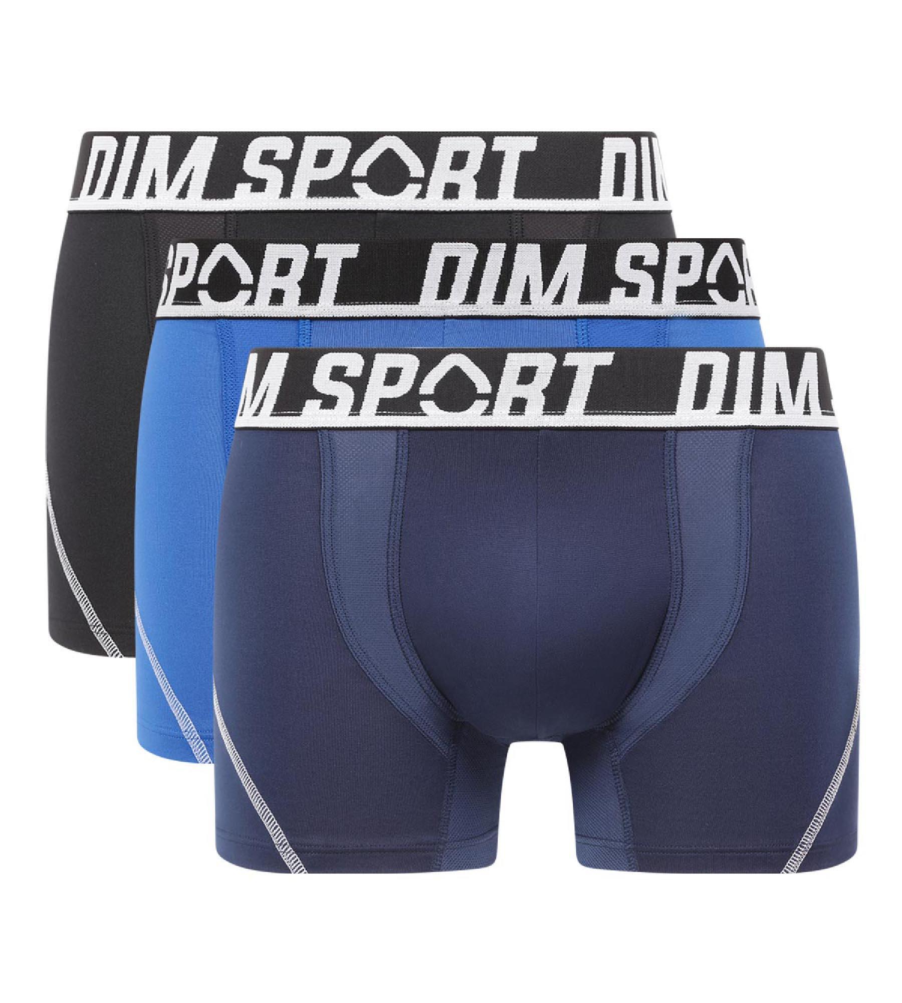 Pacote com 3 Boxers DIM Microfibre Sport 4/7