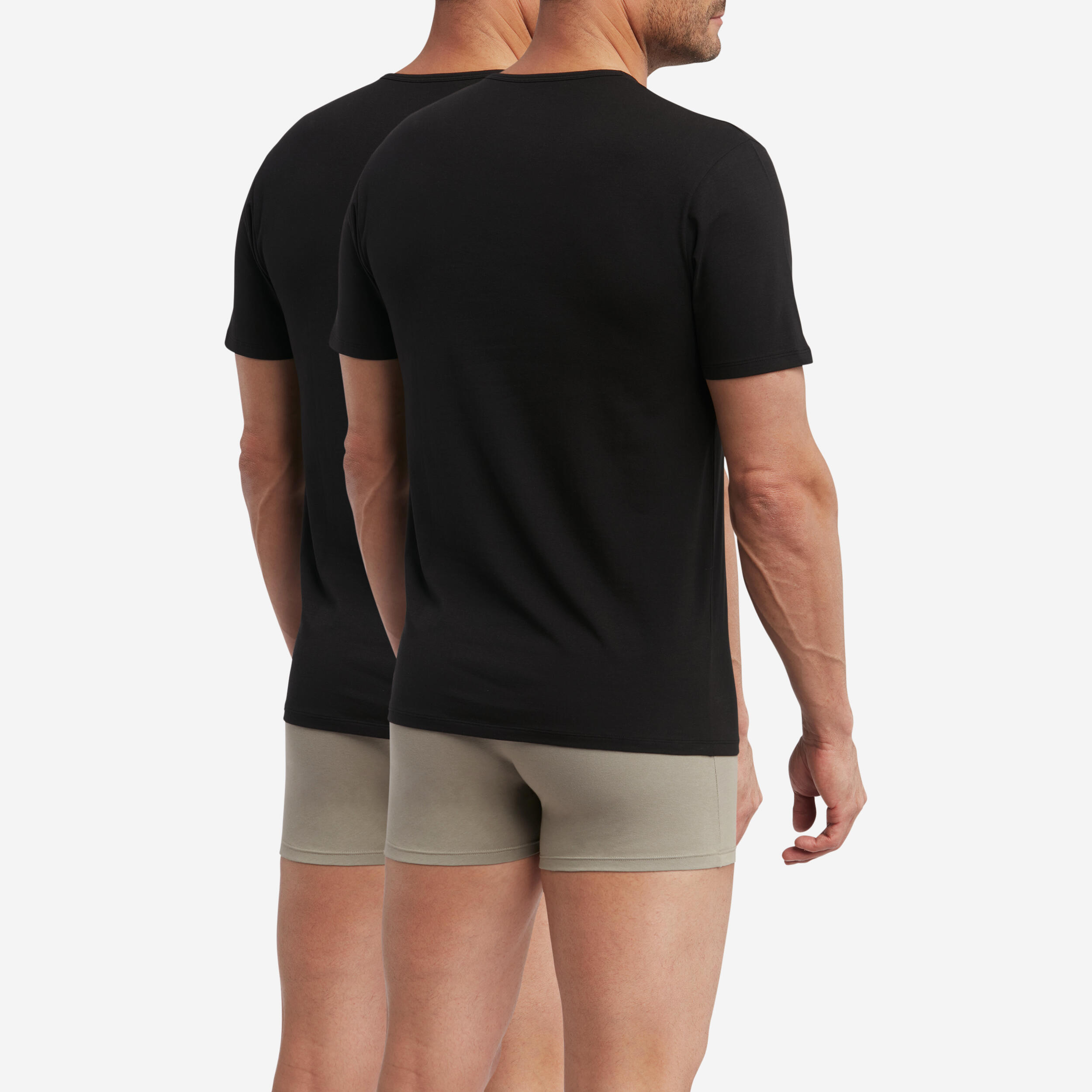 Lot de 2 t-shirts homme thermorégulateur coton col rond 2/5