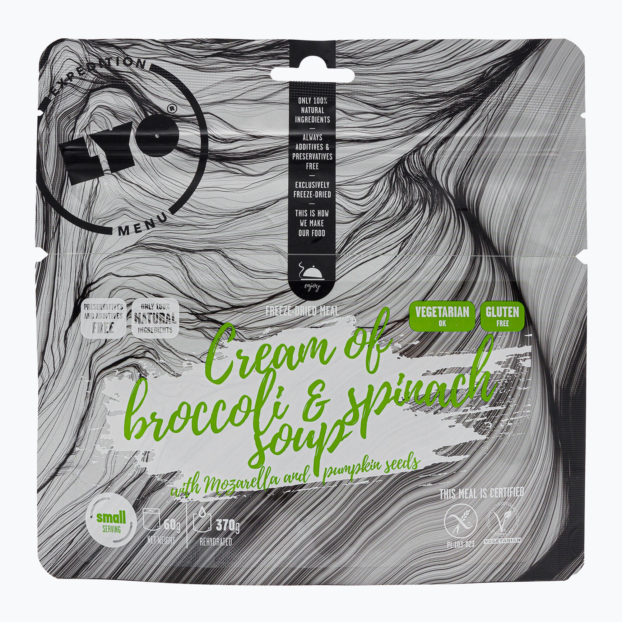 Alimento liofilizado LYOFOOD Crema de brócoli y espinacas LF-7067 5/5