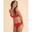 Braga bikini menstrual flujo abundante Céline talle medio rojo