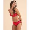 Braga bikini menstrual flujo abundante Céline talle medio rojo
