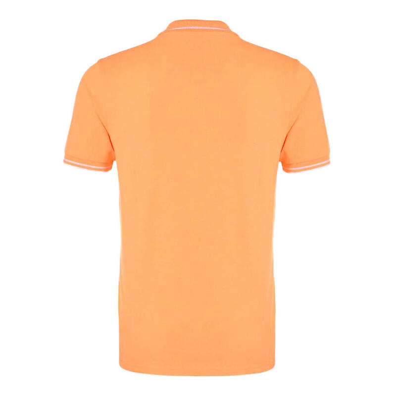 Polo de manga corta Kappa Logo Ezio Slim para hombre. Naranja