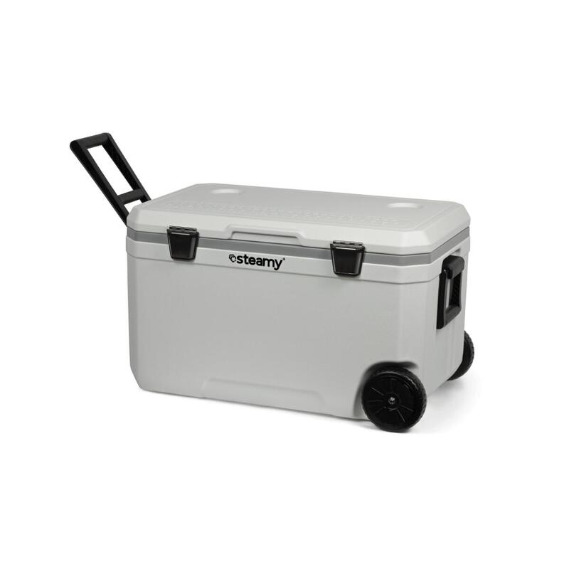 Steamy Marine 70 (70 Liter) Koelbox op Wielen Wit