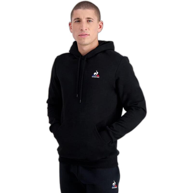 Pulóver Le Coq Sportif Ess Hoody No2, Fekete, Férfiak