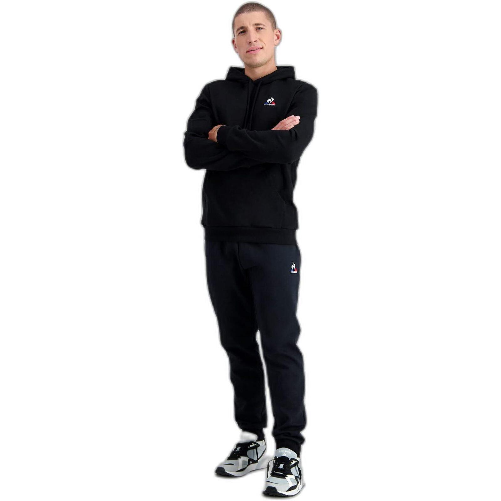 Haube Le Coq Sportif Ess Hoody No2, Schwarz, Herren 3/5