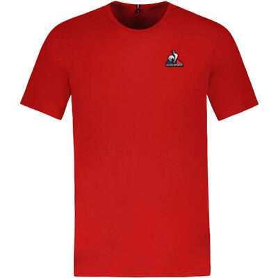 T-shirt le coq sportif ess tee ss, rood, mannen