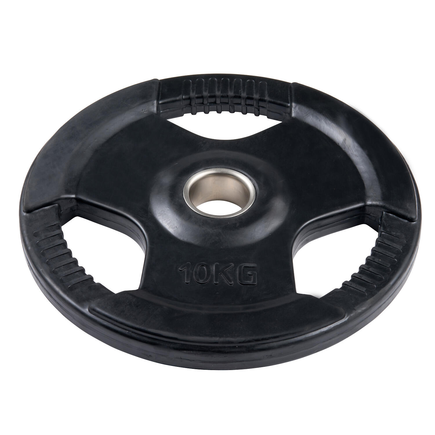 Disco pesi Gara, gommato, 50 mm 10 kg Gewichtheben Unisex 2/4