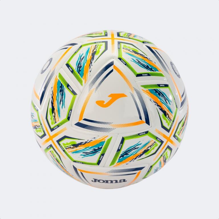 Joma Halley II - Pallone da calcio bianco turchese fluorescente 3/4