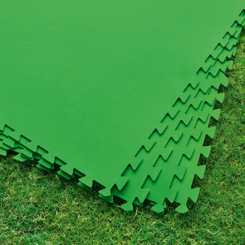 Bestway Flowclear Carreaux de Sol Vert 78 x 78 x 0,4 cm (9 pièces)