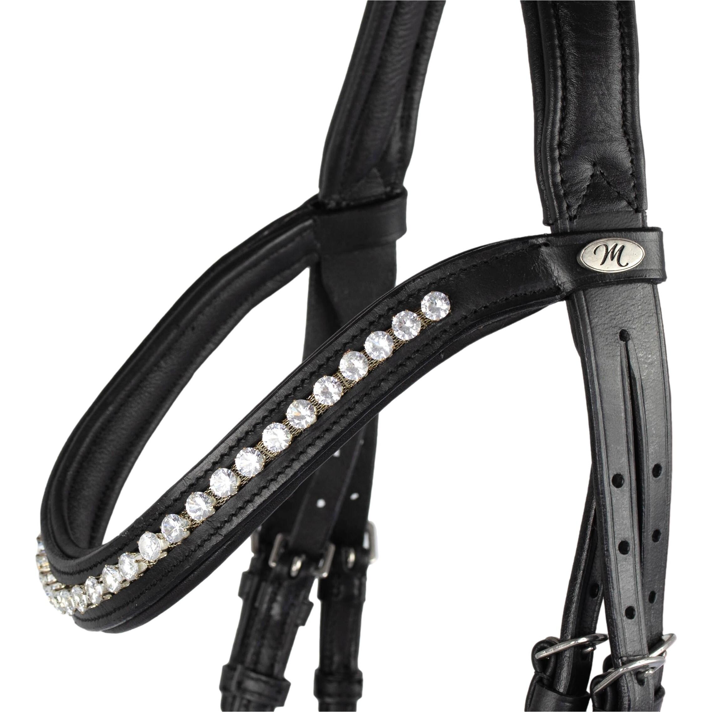 Trensenzaum Soft CRYSTAL schwarz 2/7