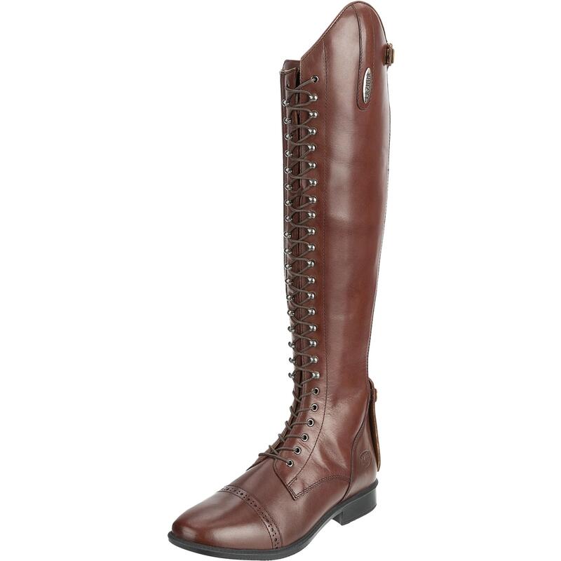 Damen Reitstiefel BOLOGNA Polo Echtleder braun