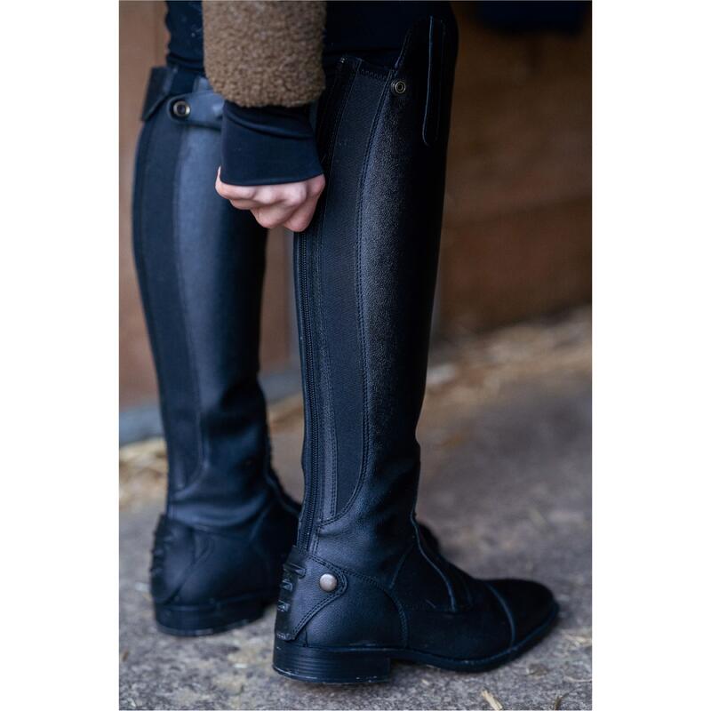 Damen Reitstiefel RAVENNA Kunstleder schwarz