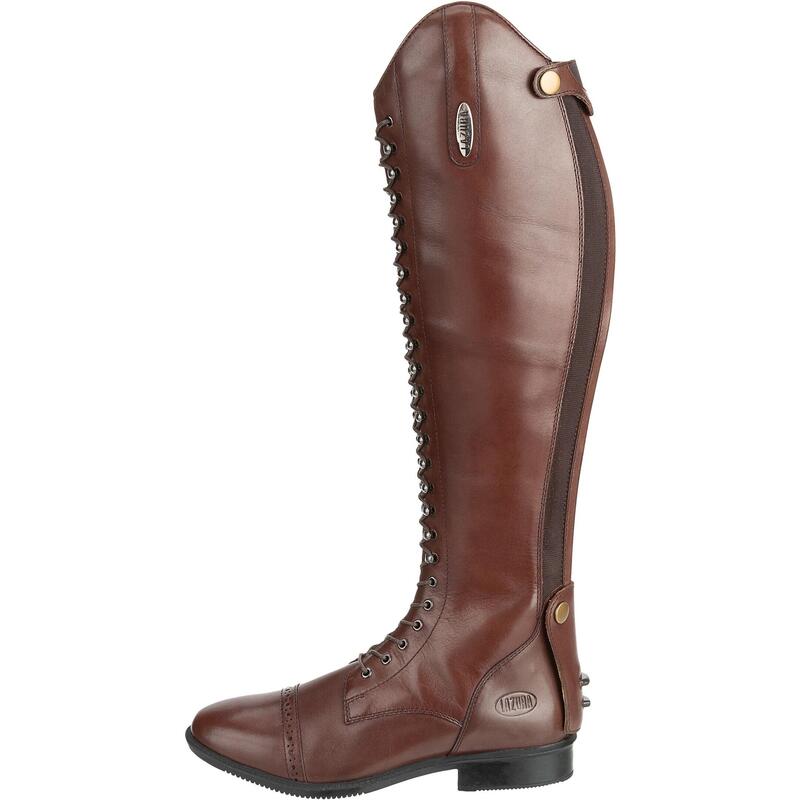 Damen Reitstiefel BOLOGNA Polo Echtleder braun