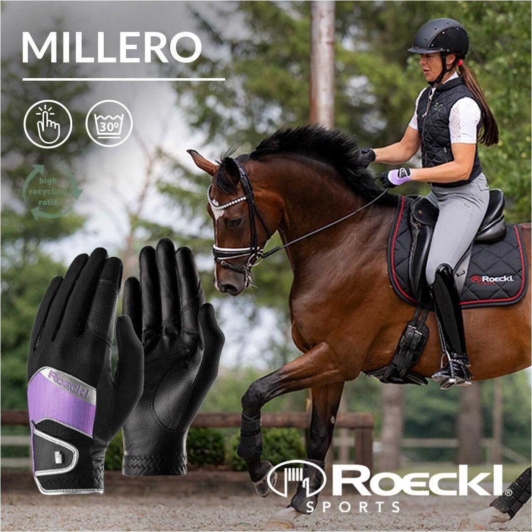 Roeckl Gants d'équitation Millero Noir