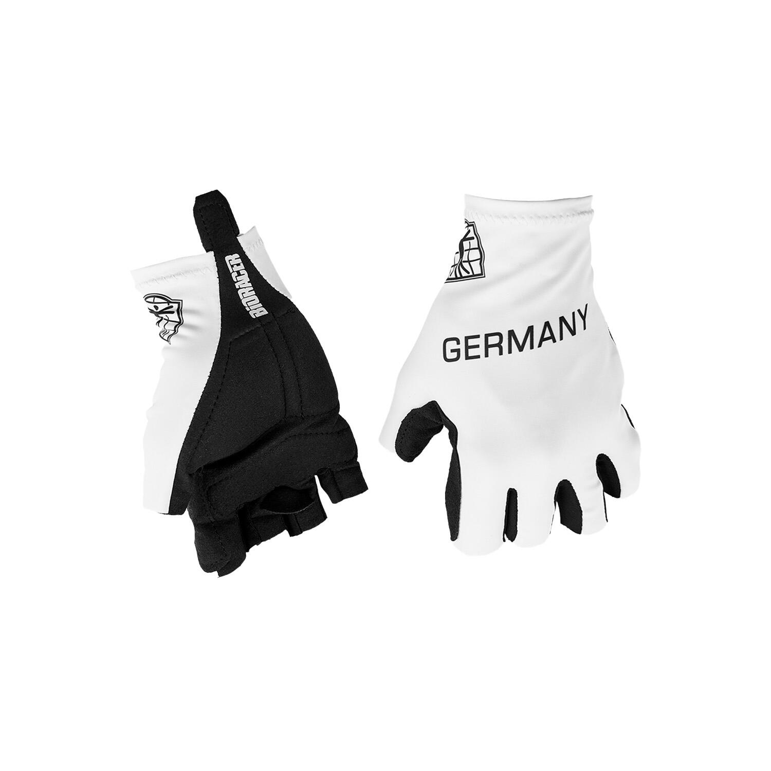 BIORACER Fahrradhandschuhe - Weiß - Official BDR