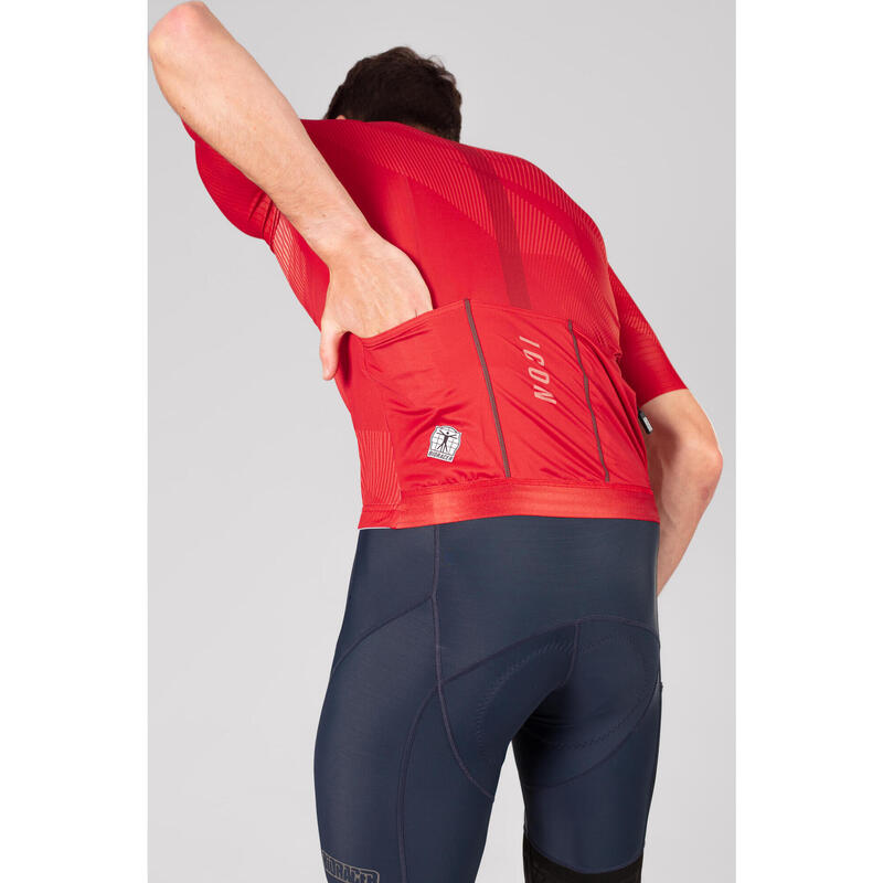 Maillot Ciclismo Hombre - Rojo - Icon