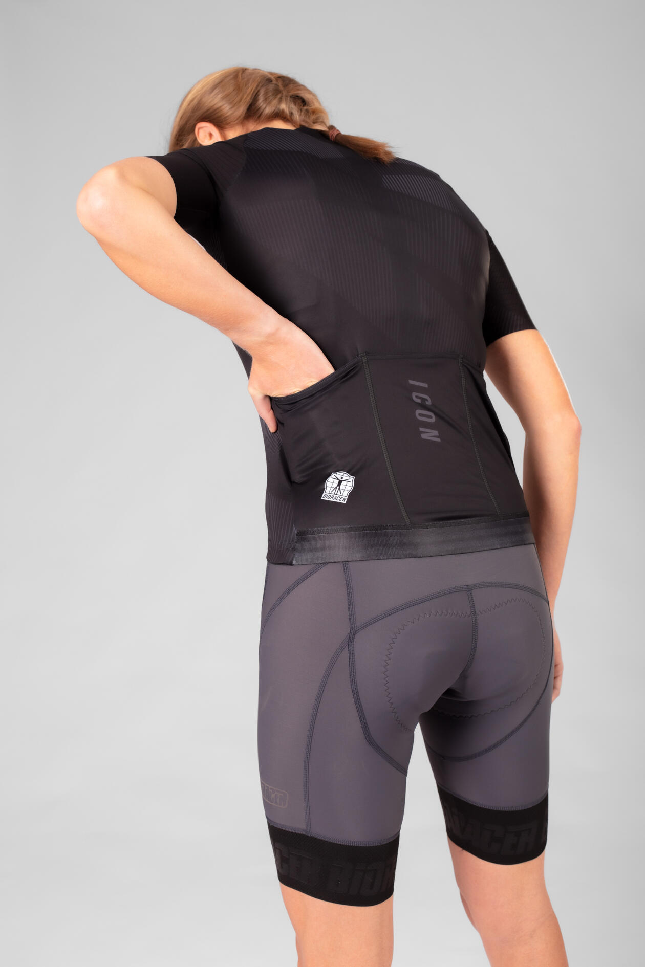 Maillot Cyclisme Manches Courtes Femme - Icon Noir 5/7