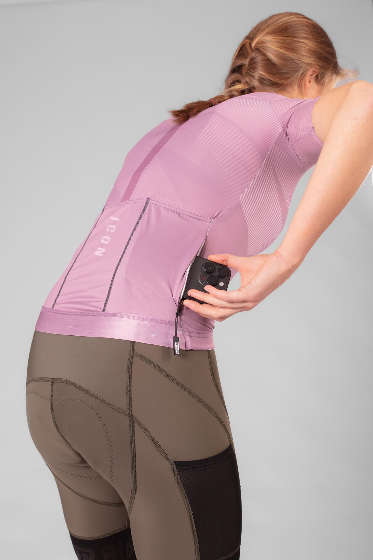 Maillot Ciclismo Manga Corta Mujer - Icon Rosa 4/7