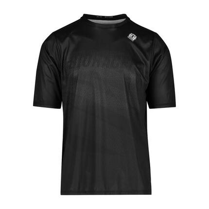 Maillot Cyclisme VTT Manches Courtes Respirant Unisexe - Off-Road Noir