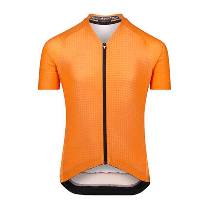 Maillot Cyclisme Été Respirant Enfant - Op Art Orange
