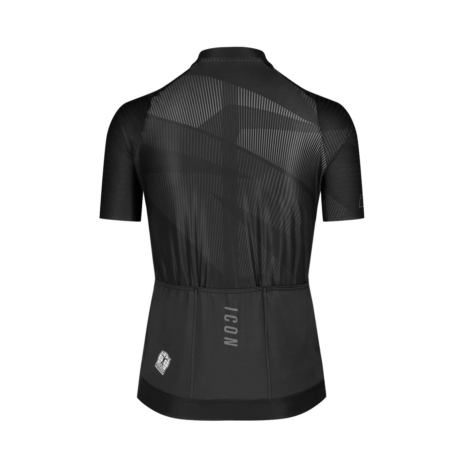 Maillot Cyclisme Manches Courtes Femme - Icon Noir 3/7